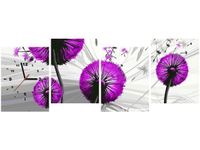 45CM 120CM ZEGAR 4 ELEM DMUCHAWCE FIOLECIE ŚCIENNY