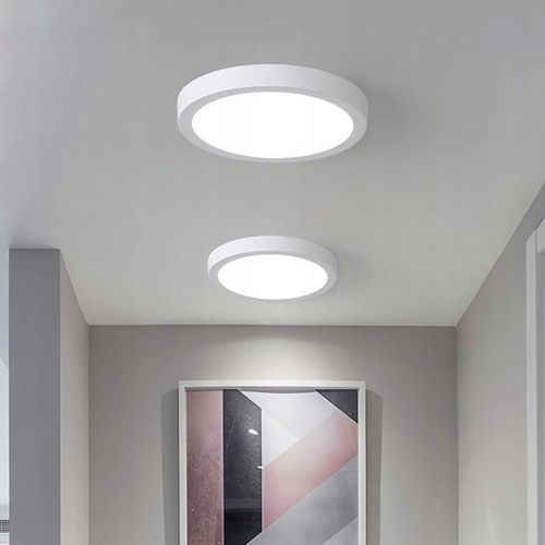 PLAFON NATYNKOWY LAMPA SUFITOWA LED 24W OKRĄGŁA PANEL ŚCIENNY ŚWIETLNY na Arena.pl
