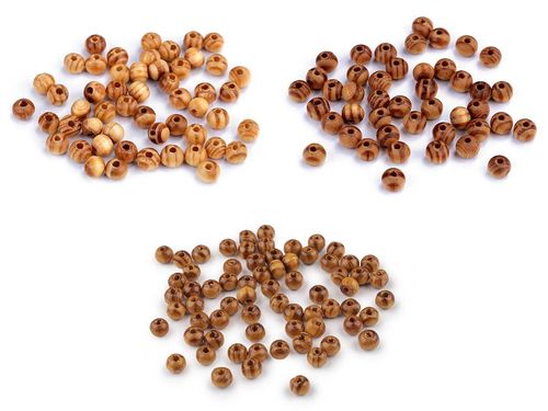 KORALIKI DREWNIANE STRIP RĘKODZIEŁO BIŻUTERIA DIY ŚREDNI SOSNA 6MM 50SZT na Arena.pl