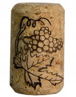 KORKI do butelek wina AGLOMEROWANE 23x38 50szt z nadrukiem