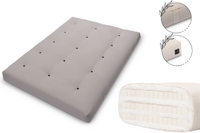 Materac 140x200 z lateksem - Pascall Futon Comfort Trio Latex - Szary