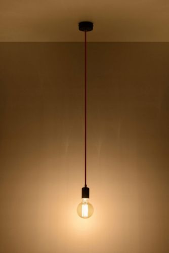 Lampa Wisząca EDISON Czerwona na Arena.pl