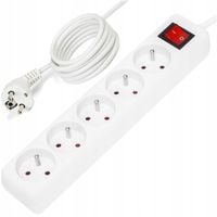 PRZEDŁUŻACZ LISTWA ZASILAJĄCA WŁĄCZNIK 5m 5 GNIAZD