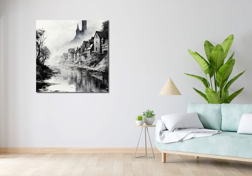 Obraz 90x90cm Mglisty Refleks na Arena.pl