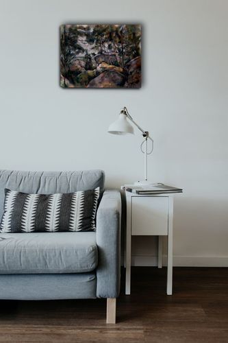 Rocks in the Forest, Paul Cézanne - obraz na płótnie 70x50 cm na Arena.pl