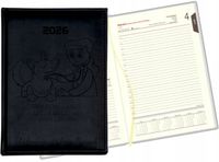 GRAWEROWANY KALENDARZ DZIENNY książkowy A5 2026 prezent dla weterynarza