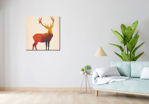 Obraz 70x70cm Światło Leśnego Monarchy na Arena.pl