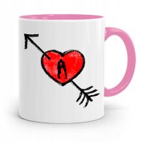 Kubek Różowy Na Walentynki Couple Z Nadrukiem Ze Zdjęciem