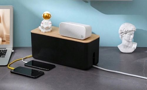 ORGANIZER POJEMNIK PUDEŁKO MASKOWNICA NA KABLE LISTWY DUŻY BIUROWY na Arena.pl