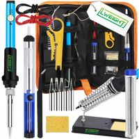 Zestaw Lutowniczy LUTOWNICA PRECYZYJNA 60W +Walizka + Odsysacz +DUŻY STOJAK