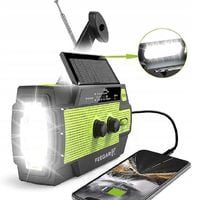 Radio Budowlane Fm Solar Latarka Powerbank Feegar