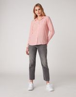 WRANGLER 1PKT STRIPE SHIRT DAMSKA KOSZULA BITTERSWEET RED W5R4TIXBO S
