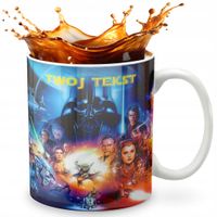 KUBEK 330ml GRAFIKA PREZENT ŚWIĘTA WZÓR - FILM WOJNY STAR GWIEZDNE + IMIĘ
