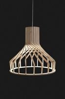 Lampa wisząca żyrandol LED Nowodvorski BIO drewno