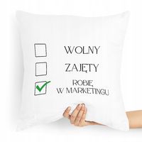 Prezent Poduszka Dla Margetingowca Marketing Z Nadrukiem Ze Zdjęciem