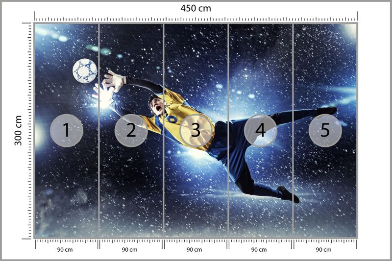 Emaga Fototapeta Bramkarz W Locie Vinyl Strukturalny 450x300 zdjęcie 3