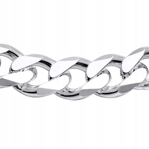 BRANSOLETA DIAMENTOWANA Srebrna Męska SREBRO pr. 925 Bransoletka 5mm/19cm na Arena.pl