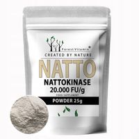 NATTO Nattokinaza CZYSTA W PROSZKU 25g UKŁAD KRĄŻENIA CIŚNIENIE KREW ZAKRZE