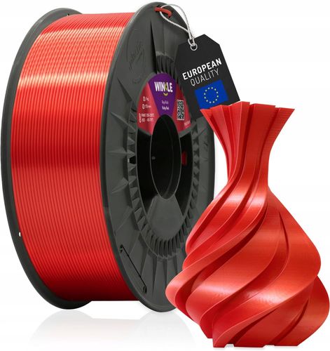 Filament WINKLE Silk PLA 1,75 mm rubinowo czerwony do druku 3D na Arena.pl