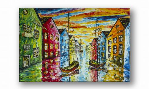 OBRAZ NA PŁÓTNIE 106 Wenecja 40x30cm na Arena.pl