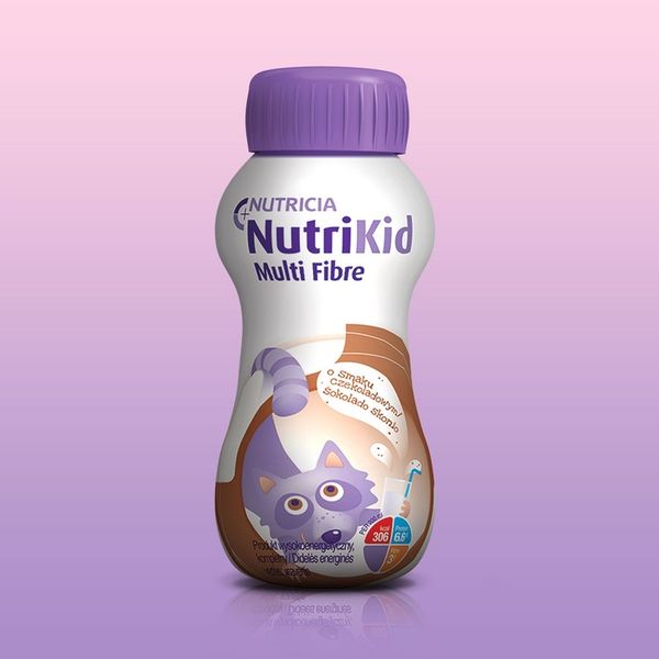 NutriKid Multi Fibre CZEKOLADA 4x200ml zdjęcie 2