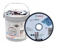 TARCZA PŁASKA 125*1.0*22 DO METALU 100 SZT. W POJEMNIKU 2608626116 BOSCH