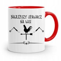 Kubek Czerwony Prezent Spawacz Najlepszy Spawacz Z Nadrukiem Ze Zdjęciem