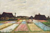 Plakat 60x40cm Flower Beds in Holland, Van Gogh Vintage