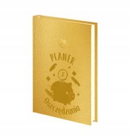 Planer oszczędzania tyg. ksiażkowy kalendarz A5 złoty srebrny 2026 grawer