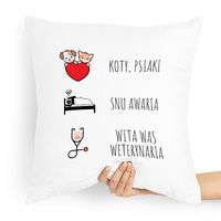 Poduszka Prezent Dla Weterynarza Wita Was Z Nadrukiem Ze Zdjęciem