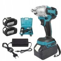 MOCNY KLUCZ UDAROWY AKUMULATOROWA GRZECHOTKĄ KÓŁ DO MAKITA 18V 650Nm +2 AKU