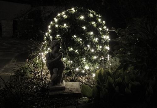 Świetlna kurtyna z LED diodami - 3x3m, 128 LED, zimna biel na Arena.pl