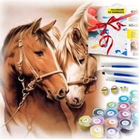 Zestaw do malowania po numerach - konie