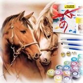 Zestaw do malowania po numerach - konie