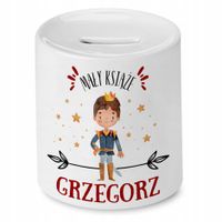 Skarbonka 330 Ml Dla Grzegorza Syna Dziecka Z Nadrukiem Ze Zdjęciem