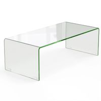Stolik Costway prostokątny 108 x 50 x 35cm przezroczysty