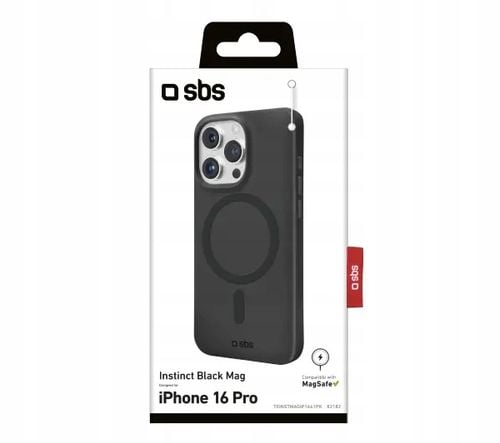 Etui plecki SBS Instinct MagSafe Czarne do Apple iPhone 16 Pro na Arena.pl
