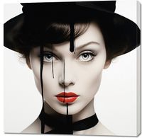 Obraz 100x100cm Atramentowa Aura