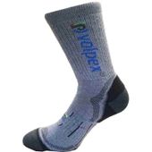 Skarpety robocze górskie bawełniane wzmacniane kevlar 43-46 szaro-czarne