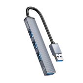 Hub AH-A13 stacja dokująca rozdzielacz USB-A - szary