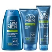 Avon Care Men Sensitive Zestaw Żel Balsam Szampon