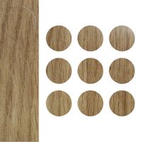 Zaślepki Samoprzylepne Meblowe Dąb Olejowany Fi 20mm 9szt ZM290