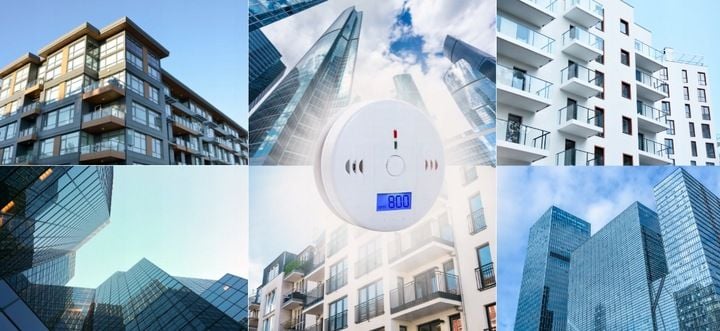 2x CZUJNIK CZADU CO GAZU CERTYFIKOWANY DETEKTOR TLENKU WĘGLA ALARM 85dB LCD zdjęcie 8