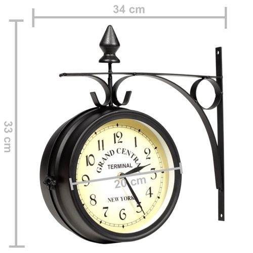 Dwustronny Zegar Ścienny, 20 Cm na Arena.pl