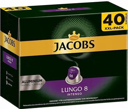 KAWA NESPRESSO JACOBS LUNGO INTENSO 40szt XXL-PACK na Arena.pl