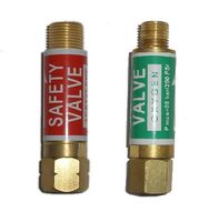 BEZPIECZNIKI GAZOWE REDUKTOROWE PROPAN ACETYLEN TLEN KPL x2 G3/8LH G1/4RH