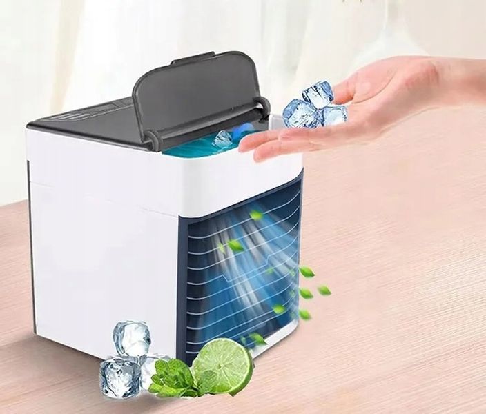 PRZENOŚNY MAŁY KLIMATYZER USB NA WODĘ i LÓD 3W1 KLIMATOR DO DOMU WENTYLATOR zdjęcie 12