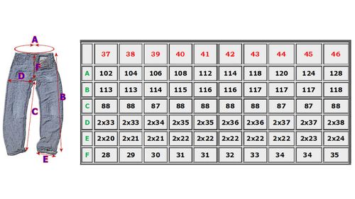 41/34 , 112cm Spodnie regular classic Redstar-649 na Arena.pl