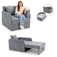 Łóżko dziecięce sofa kanapa rozkładana pojemnik szary welur Denis 3B Family