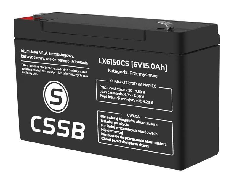 AKUMULATOR ŻELOWY 6V 15 Ah/LX6150CS zdjęcie 1